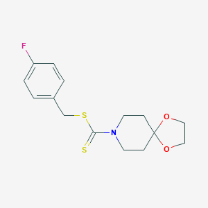 4-Fluorobenzyl 1,4-dioxa-8-azaspiro[4.5]decane-8-carbodithioate