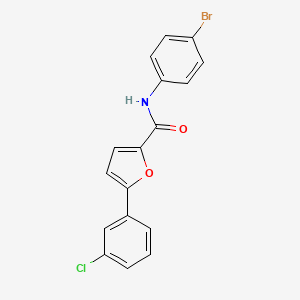 N-(4-bromophenyl)-5-(3-chlorophenyl)furan-2-carboxamide