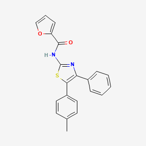 N-[5-(4-methylphenyl)-4-phenyl-1,3-thiazol-2-yl]furan-2-carboxamide