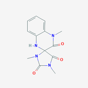 molecular formula C13H14N4O3 B370902 1,1',3-trimethyl-3',4'-dihydrospiro[imidazolidine-5,3'-(1'H)-quinoxaline]-2,2',4-trione 