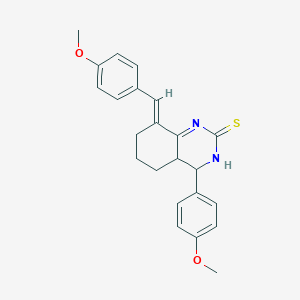8-(4-methoxybenzylidene)-4-(4-methoxyphenyl)-4,4a,5,6,7,8-hexahydro-2(3H)-quinazolinethione