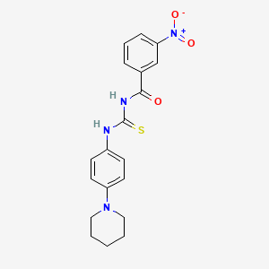 3-nitro-N-{[4-(piperidin-1-yl)phenyl]carbamothioyl}benzamide