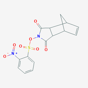 4-[({2-Nitrophenyl}sulfonyl)oxy]-4-azatricyclo[5.2.1.0~2,6~]dec-8-ene-3,5-dione