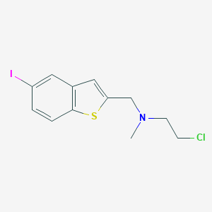 2-chloro-N-[(5-iodo-1-benzothien-2-yl)methyl]-N-methylethanamine