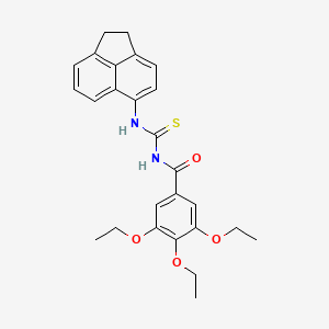 3-(1,2-DIHYDROACENAPHTHYLEN-5-YL)-1-(3,4,5-TRIETHOXYBENZOYL)THIOUREA