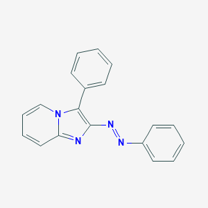 molecular formula C19H14N4 B370911 3-Phenyl-2-(phenyldiazenyl)imidazo[1,2-a]pyridine 