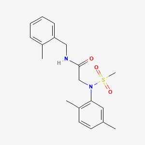 N~2~-(2,5-dimethylphenyl)-N~1~-(2-methylbenzyl)-N~2~-(methylsulfonyl)glycinamide