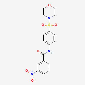 Benzamide, N-[4-(4-morpholinylsulfonyl)phenyl]-3-nitro-