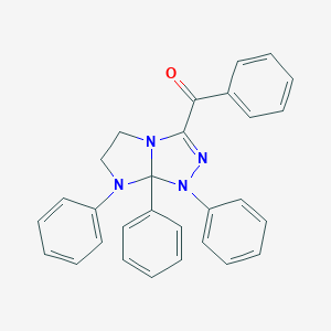 (1,7,7a-triphenyl-5,6,7,7a-tetrahydro-1H-imidazo[2,1-c][1,2,4]triazol-3-yl)(phenyl)methanone
