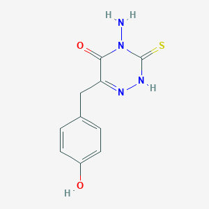 4-amino-6-(4-hydroxybenzyl)-3-sulfanyl-1,2,4-triazin-5(4H)-one