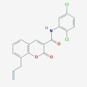 molecular formula C19H13Cl2NO3 B3709250 8-allyl-N-(2,5-dichlorophenyl)-2-oxo-2H-chromene-3-carboxamide 