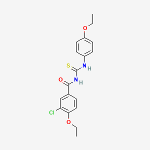 3-chloro-4-ethoxy-N-[(4-ethoxyphenyl)carbamothioyl]benzamide