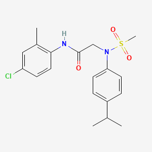 N~1~-(4-chloro-2-methylphenyl)-N~2~-(4-isopropylphenyl)-N~2~-(methylsulfonyl)glycinamide