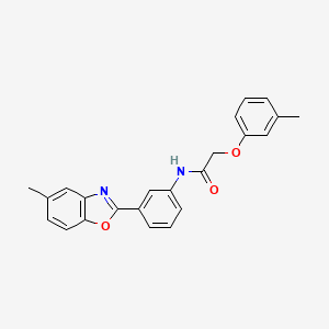 N-[3-(5-methyl-1,3-benzoxazol-2-yl)phenyl]-2-(3-methylphenoxy)acetamide