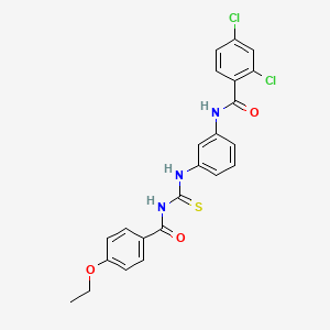 2,4-dichloro-N-[3-({[(4-ethoxyphenyl)carbonyl]carbamothioyl}amino)phenyl]benzamide