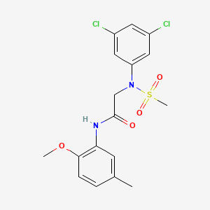 N~2~-(3,5-dichlorophenyl)-N~1~-(2-methoxy-5-methylphenyl)-N~2~-(methylsulfonyl)glycinamide