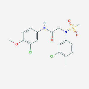 N~1~-(3-chloro-4-methoxyphenyl)-N~2~-(3-chloro-4-methylphenyl)-N~2~-(methylsulfonyl)glycinamide