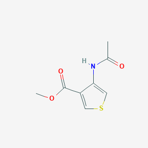 molecular formula C8H9NO3S B370936 Methyl 4-(acetylamino)-3-thiophenecarboxylate 
