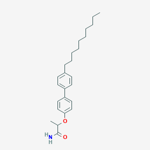 molecular formula C25H35NO2 B370941 2-[4-(4-Decylphenyl)phenoxy]propanamide 