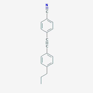 molecular formula C18H15N B370942 4-[(4-Propylphenyl)ethynyl]benzonitrile 