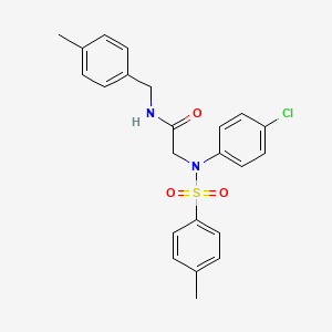 N~2~-(4-chlorophenyl)-N~1~-(4-methylbenzyl)-N~2~-[(4-methylphenyl)sulfonyl]glycinamide