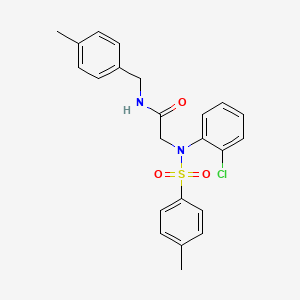 N~2~-(2-chlorophenyl)-N~1~-(4-methylbenzyl)-N~2~-[(4-methylphenyl)sulfonyl]glycinamide