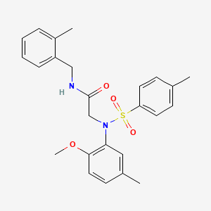 N~2~-(2-methoxy-5-methylphenyl)-N~1~-(2-methylbenzyl)-N~2~-[(4-methylphenyl)sulfonyl]glycinamide