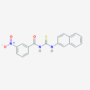 N-(naphthalen-2-ylcarbamothioyl)-3-nitrobenzamide