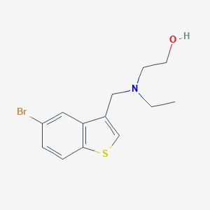 molecular formula C13H16BrNOS B370949 2-[[(5-Bromo-1-benzothien-3-yl)methyl](ethyl)amino]ethanol 