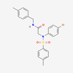 N~2~-(4-bromophenyl)-N~1~-(4-methylbenzyl)-N~2~-[(4-methylphenyl)sulfonyl]glycinamide