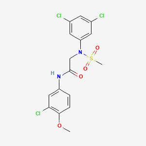 N~1~-(3-chloro-4-methoxyphenyl)-N~2~-(3,5-dichlorophenyl)-N~2~-(methylsulfonyl)glycinamide