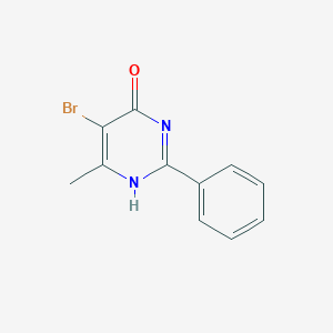 molecular formula C11H9BrN2O B370954 5-bromo-6-methyl-2-phenyl-1H-pyrimidin-4-one 