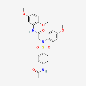 N~2~-{[4-(acetylamino)phenyl]sulfonyl}-N~1~-(2,5-dimethoxyphenyl)-N~2~-(4-methoxyphenyl)glycinamide