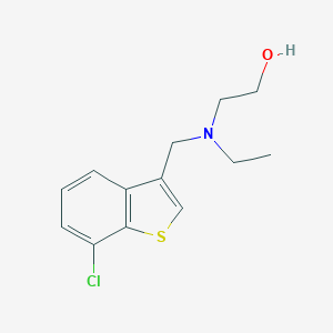 molecular formula C13H16ClNOS B370972 2-[[(7-Chloro-1-benzothien-3-yl)methyl](ethyl)amino]ethanol 