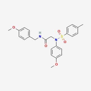 N-(4-methoxybenzyl)-N~2~-(4-methoxyphenyl)-N~2~-[(4-methylphenyl)sulfonyl]glycinamide