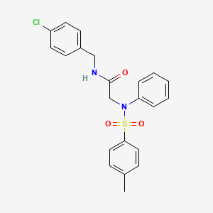 N-[(4-chlorophenyl)methyl]-2-(N-(4-methylphenyl)sulfonylanilino)acetamide