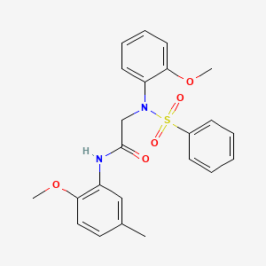 N~1~-(2-methoxy-5-methylphenyl)-N~2~-(2-methoxyphenyl)-N~2~-(phenylsulfonyl)glycinamide