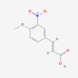 molecular formula C10H9NO5 B370983 4-甲氧基-3-硝基肉桂酸 CAS No. 685523-44-8