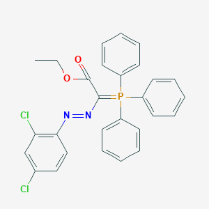 molecular formula C28H23Cl2N2O2P B370984 Ethyl [(2,4-dichlorophenyl)diazenyl](triphenylphosphoranylidene)acetate 