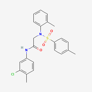 N~1~-(3-chloro-4-methylphenyl)-N~2~-(2-methylphenyl)-N~2~-[(4-methylphenyl)sulfonyl]glycinamide