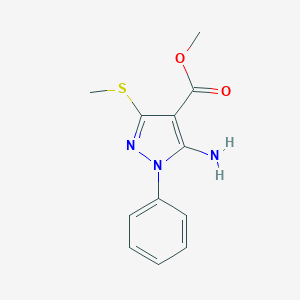 Ethyl 5-amino-3-(methylthio)-1-phenyl-1H-pyrazole-4-carboxylate