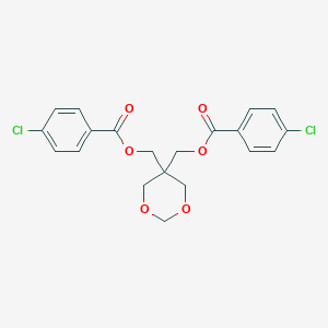 molecular formula C20H18Cl2O6 B370989 (5-{[(4-Chlorobenzoyl)oxy]methyl}-1,3-dioxan-5-yl)methyl 4-chlorobenzoate 