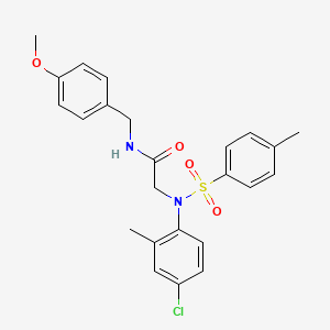 N~2~-(4-chloro-2-methylphenyl)-N~1~-(4-methoxybenzyl)-N~2~-[(4-methylphenyl)sulfonyl]glycinamide