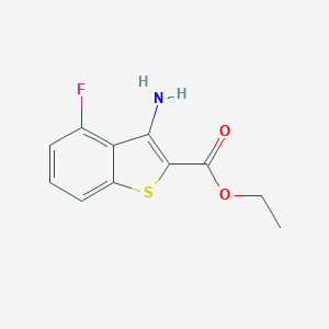 molecular formula C11H10FNO2S B370994 Ethyl 3-amino-4-fluoro-1-benzothiophene-2-carboxylate CAS No. 259251-80-4