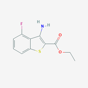 molecular formula C11H10FNO2S B370994 3-氨基-4-氟-1-苯并噻吩-2-羧酸乙酯 CAS No. 259251-80-4