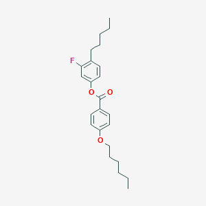 molecular formula C24H31FO3 B370997 3-Fluoro-4-pentylphenyl 4-(hexyloxy)benzoate 