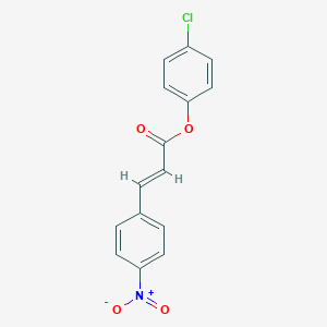 molecular formula C15H10ClNO4 B370998 4-Chlorophenyl 3-{4-nitrophenyl}acrylate 