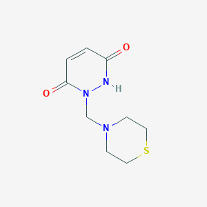 molecular formula C9H13N3O2S B371000 1-(4-Thiomorpholinylmethyl)-1,2-dihydro-3,6-pyridazinedione 