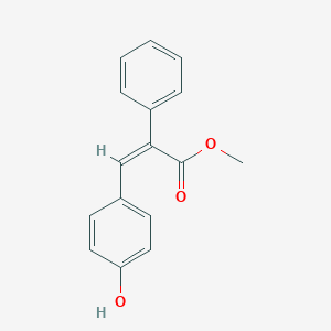 molecular formula C16H14O3 B371003 Methyl 3-(4-hydroxyphenyl)-2-phenylacrylate 