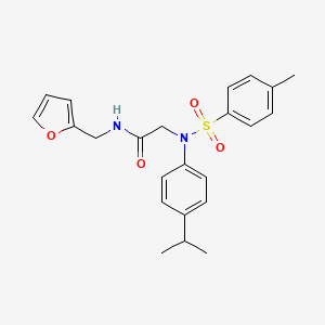 N~1~-(2-furylmethyl)-N~2~-(4-isopropylphenyl)-N~2~-[(4-methylphenyl)sulfonyl]glycinamide